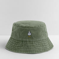 F**k You Möwe - Vintage Bucket Hat - Olivgrün vintage