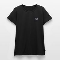 Wellenherz Stick - Frauen Premium T-Shirt - Schwarz