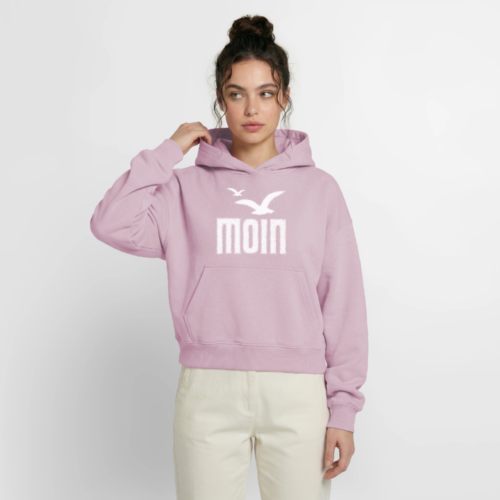 Moin - Cropped Oversized Heavyweight Frauen Hoodie - Altrosa
