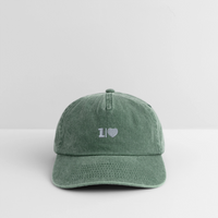 ONELOVE - Relaxed Vintage Cap - Vintage Flaschengrün 