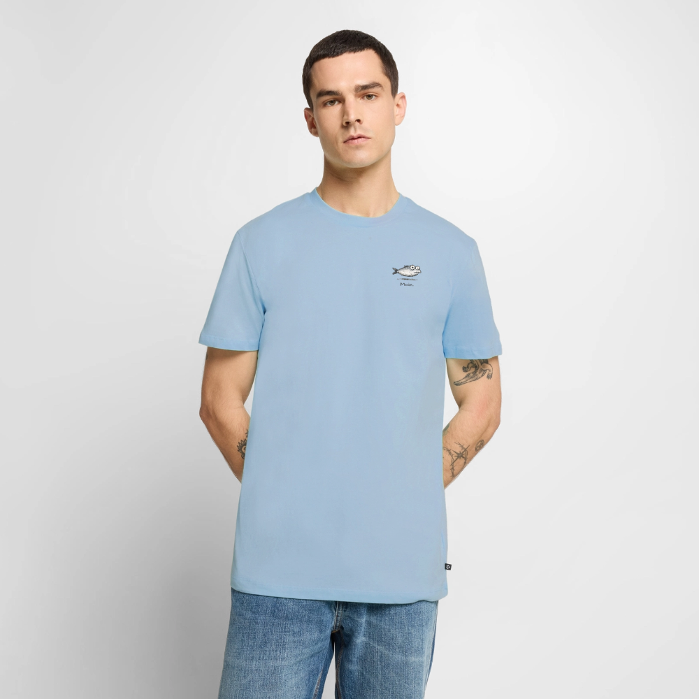 Moin Fisch - Unisex Premium T-Shirt - Hellblau