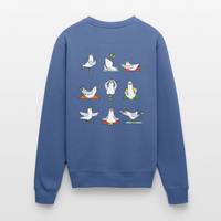 Yoga Möwen - Unisex Premium Pullover - Taubenblau