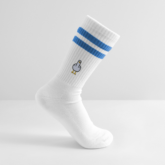 F**k You Möwe - Gestreifte Tennissocken