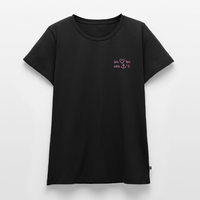 Im Herzen verankert Stick - Frauen Premium T-Shirt - Schwarz