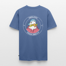 Team Dreist - Männer Bio-T-Shirt mit V-Ausschnitt - Taubenblau