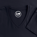 Eisvogel - Frauen Bio-T-Shirt mit V-Ausschnitt - Navy