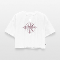 Nordkurs - Frauen Premium Oversized Bio Cropped T-Shirt - Weiß