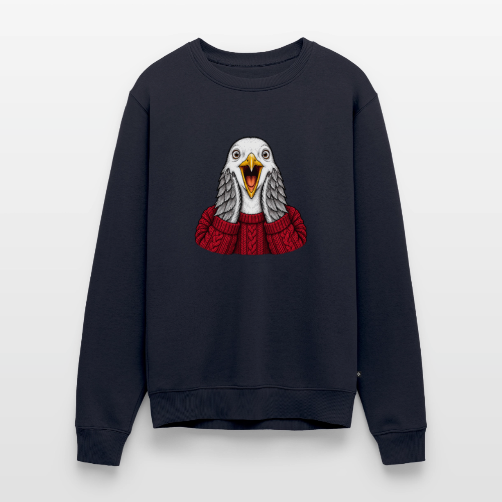 Möwe allein Zuhaus - Unisex Premium Pullover - Navy
