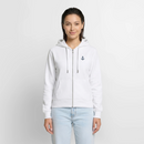 Anker Stick - Frauen Premium Kapuzenjacke - Weiß