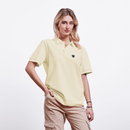 Wellenherz - Unisex Bio-Poloshirt - Natur