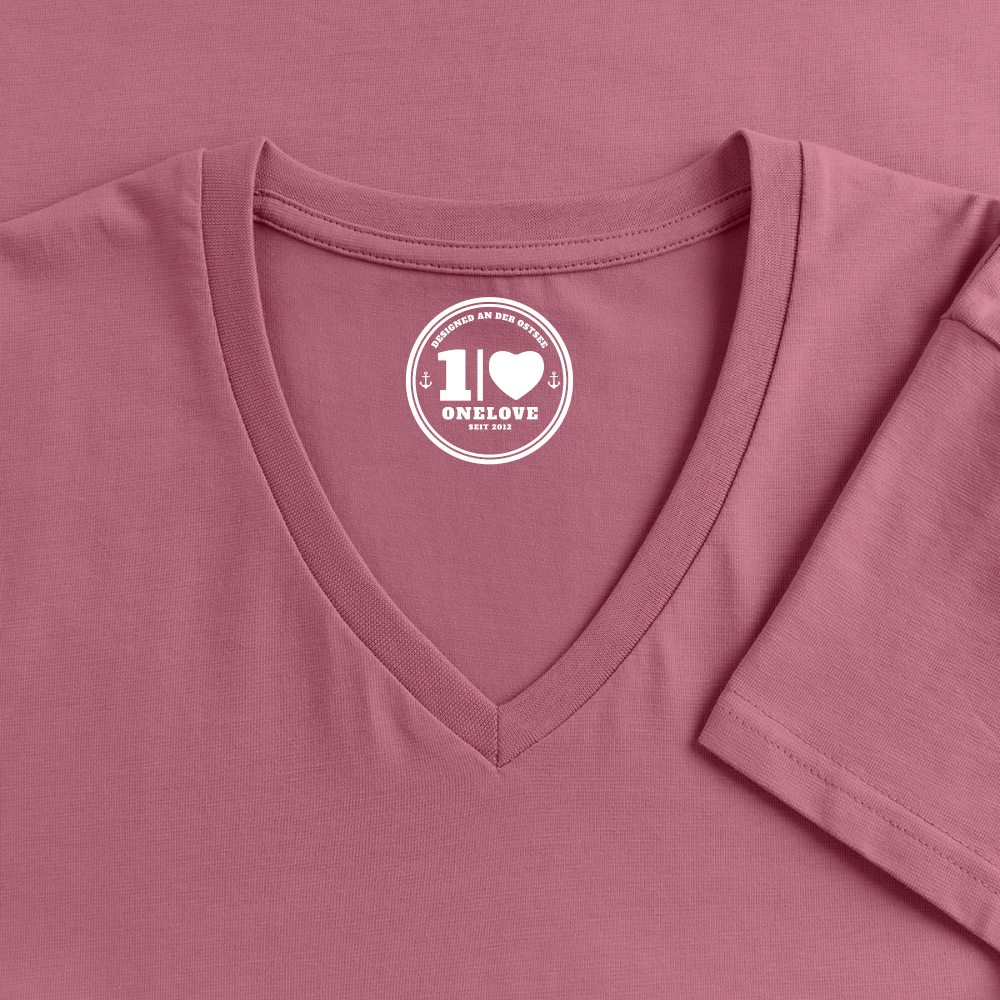 Eisvogel - Frauen Bio-T-Shirt mit V-Ausschnitt - Mauve