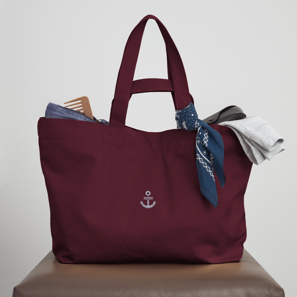 Anker - Recycelte Shopping Bag - Burgunderrot