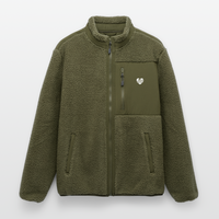 Wellenherz -  Unisex Sherpajacke - Khaki
