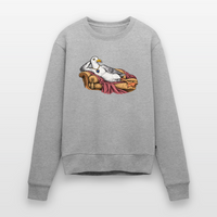 Titanic Möwe - Frauen Premium Pullover - Grau meliert