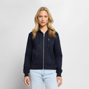 Gestickte Möwe - Frauen Premium Kapuzenjacke - Navy