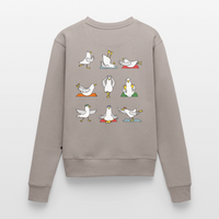 Yoga Möwen - Frauen Premium Pullover - Taupe