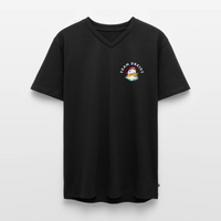 Team Dreist - Männer Bio-T-Shirt mit V-Ausschnitt - Schwarz