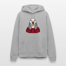 Möwe allein Zuhause - Unisex Premium Hoodie - Grau meliert