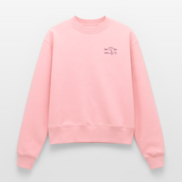 Im Herzen Verankert Stick - Relaxed Frauen Organic Sweatshirt - Rosa