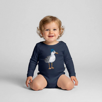 Hauk Original - Baby Bio-Langarm-Body - Navy