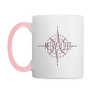 Nordkurs - Tasse zweifarbig - Weiß/Pink