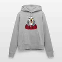Möwe allein Zuhaus - Frauen Premium Hoodie - Grau meliert