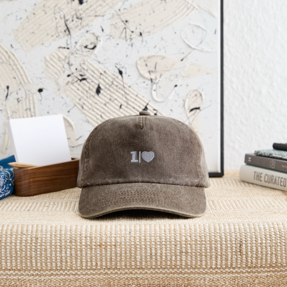 ONELOVE - Relaxed Vintage Cap - Vintage Braun