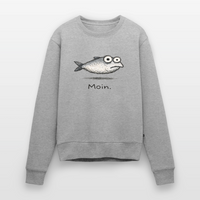 Moin Fisch - Frauen Premium Pullover - Grau meliert