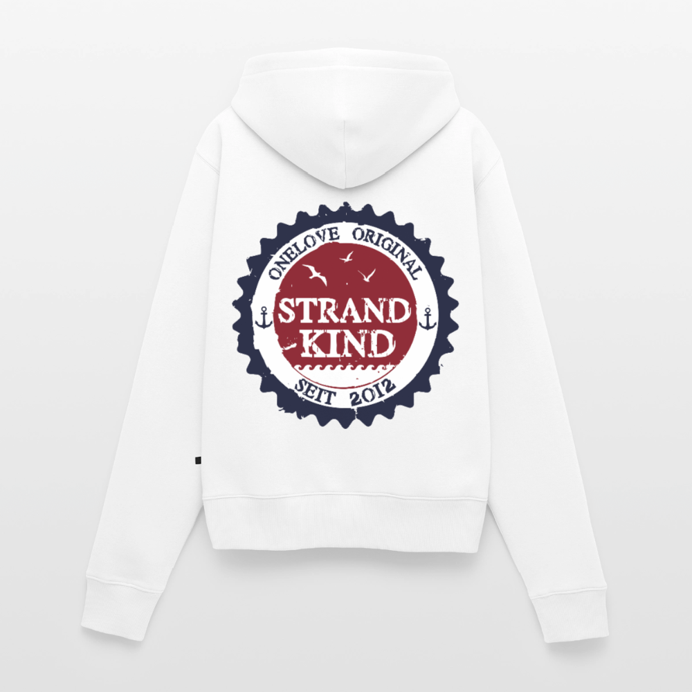 Strandkind Original - Frauen Premium Kapuzenjacke - Weiß