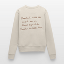 Ab an den Strand  - Frauen Premium Pullover - Beige