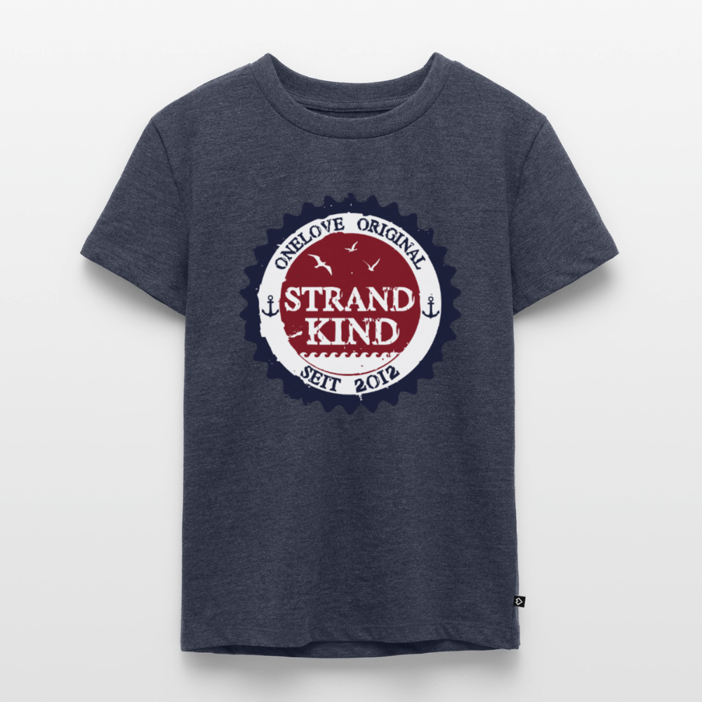 Strandkind Original - Kinder Premium T-Shirt - Jeansblau 