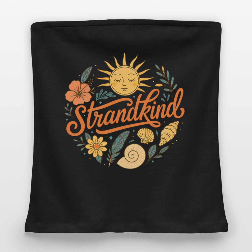 Strandkind - Frauen Organic Bandeau Top - Schwarz