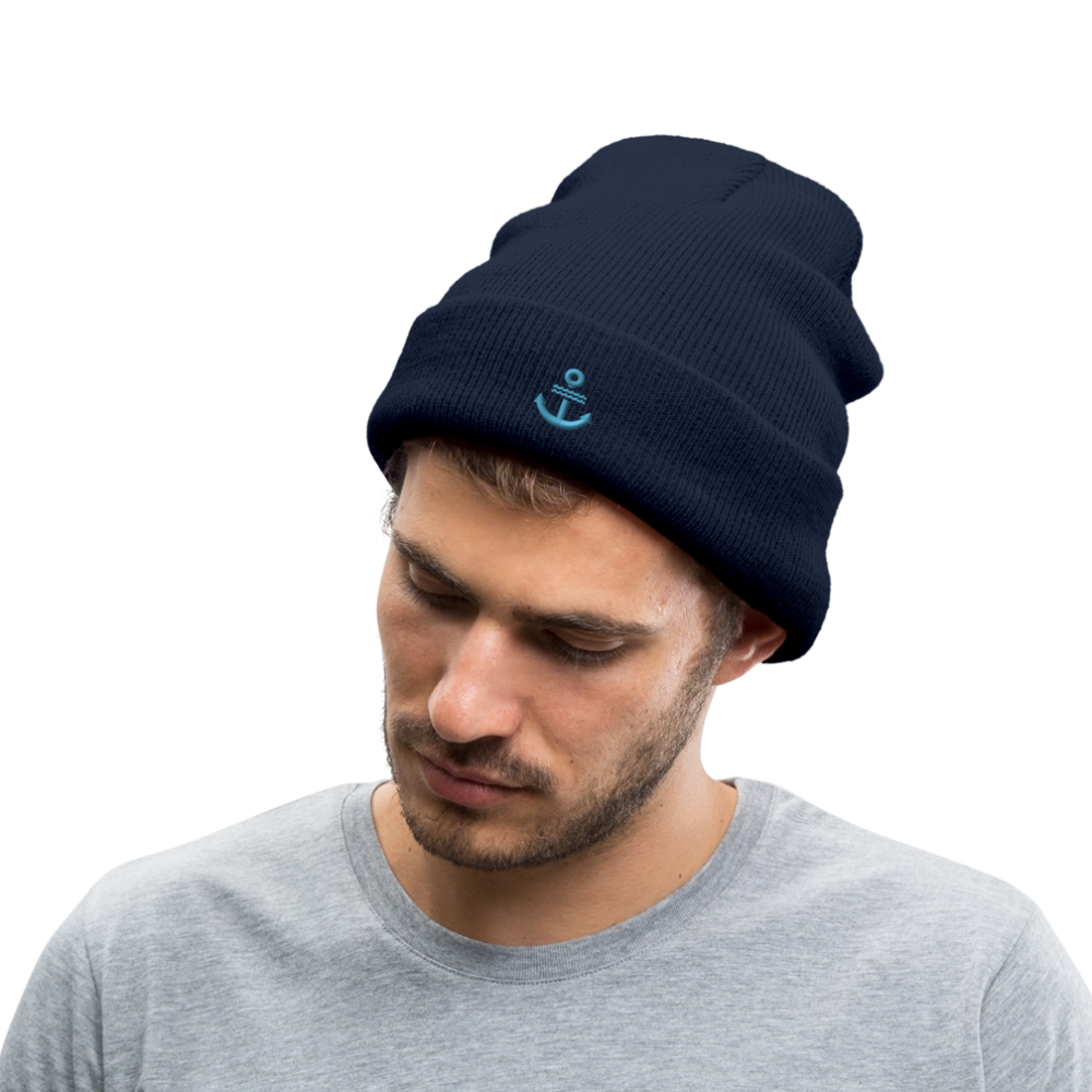 Anker - Bestickte Wintermütze - Navy
