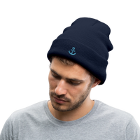 Anker - Bestickte Wintermütze - Navy