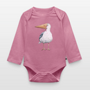 Eisvogel - Baby Bio-Langarm-Body - Mauve