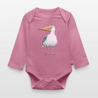 Eisvogel - Baby Bio-Langarm-Body - Mauve