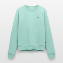 Wellenherz Stick - Frauen Premium Pullover - Mint 