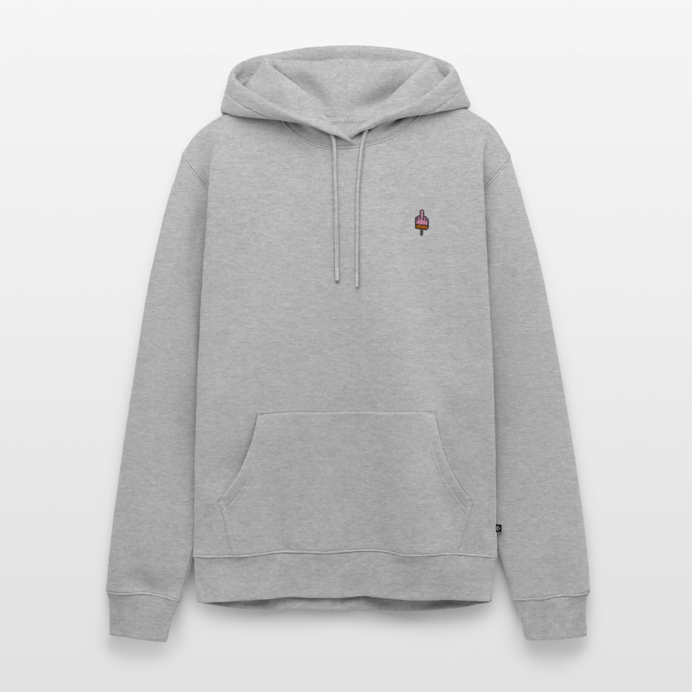 F**k You Eis Stick - Unisex Premium Hoodie - Grau meliert