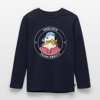 Team Dreist - Kinder Premium Langarmshirt - Navy