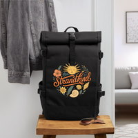 Strandkind - Rolltop Rucksack - Schwarz