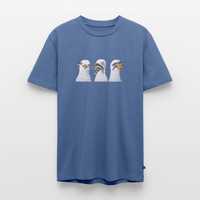 Drei weise Möwen - Unisex Premium T-Shirt - Taubenblau