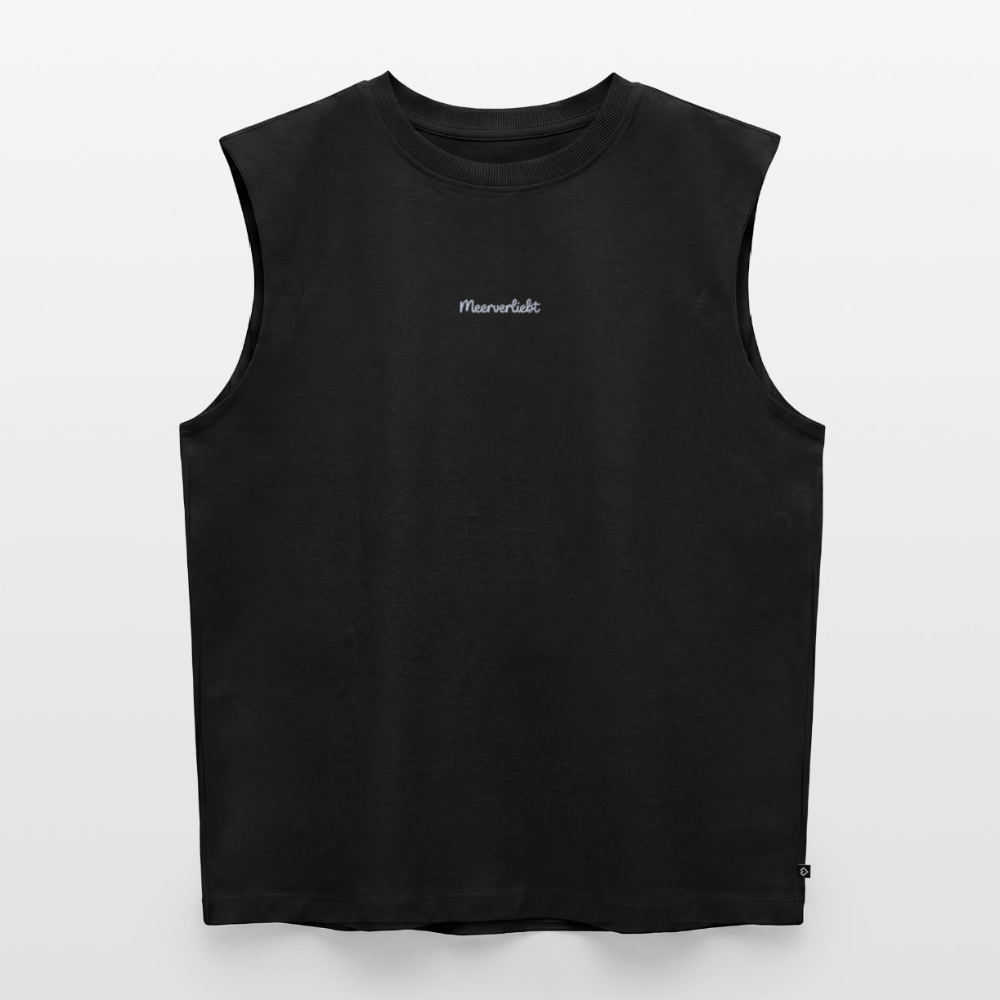 Meerverliebt - Frauen Organic Sleeveless T-Shirt - Schwarz