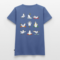 Yoga Möwen - Frauen Premium T-Shirt - Taubenblau
