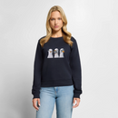 Drei Weise Möwen - Frauen Premium Pullover - Navy