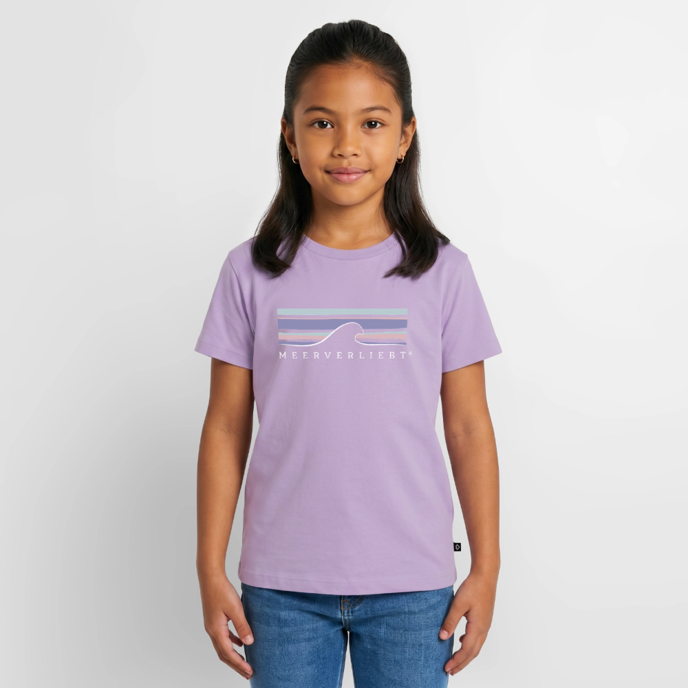 Meerverliebt Welle - Kinder Premium T-Shirt - Lavendel