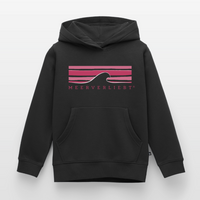 Meerverliebt Welle - Kinder Premium Hoodie - Schwarz