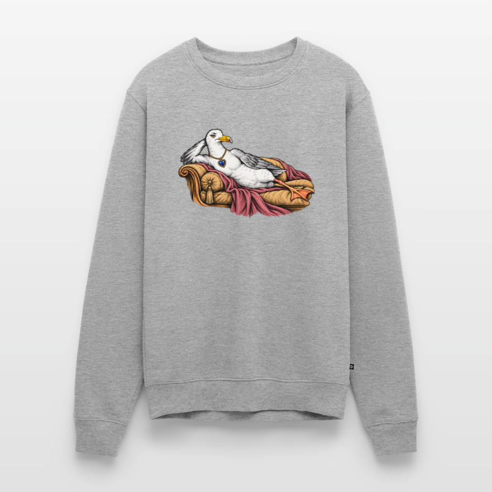 Titanic Möwe - Unisex Premium Pullover - Grau meliert