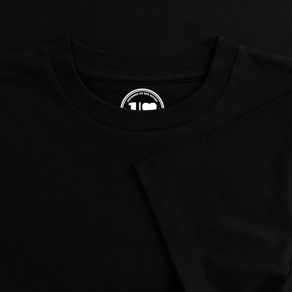 Piepmatz - Frauen Premium Oversized Bio Cropped T-Shirt - Schwarz