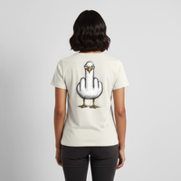 F**k You Möwe - Frauen Premium T-Shirt - Naturweiß