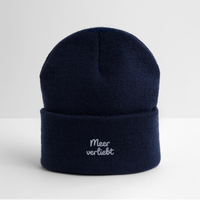 Meerverliebt - Bestickte Wintermütze - Navy